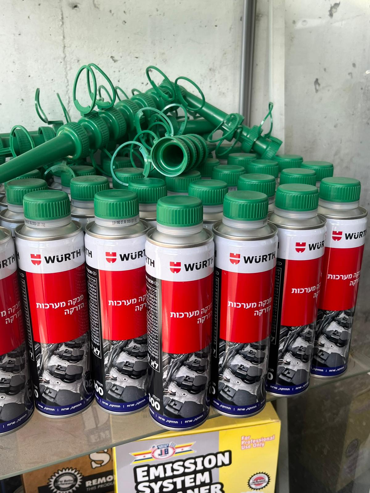 Würth מנקה מערכות הזרקה מקצועי לרכב היברידי